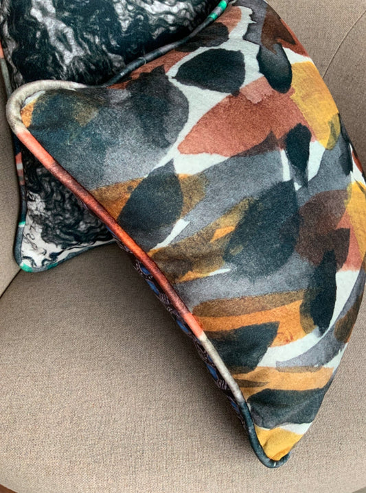 Réf. AQUA BRUN - coussin déhoussable
